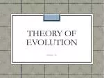 Theory of Evolution - slide 1