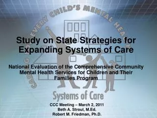 Study on State Strategies for Expanding Systems of Care