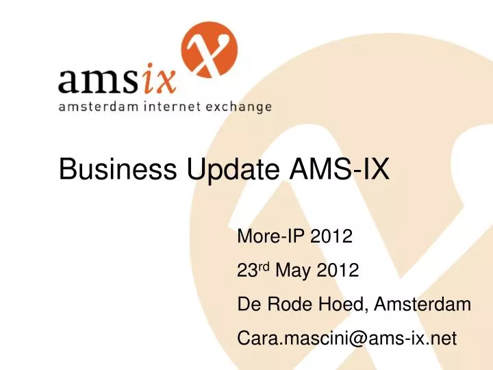 business update ams ix