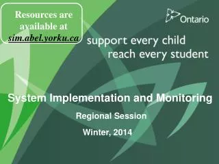 System Implementation and Monitoring Regional Session