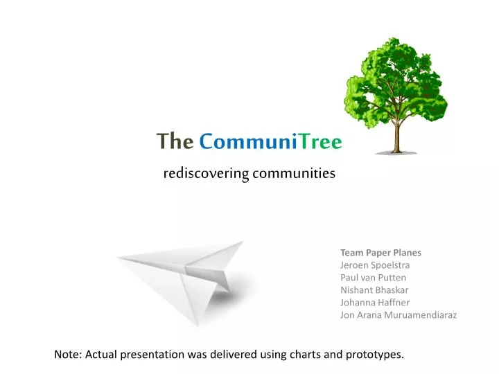 the communi tree rediscovering communities