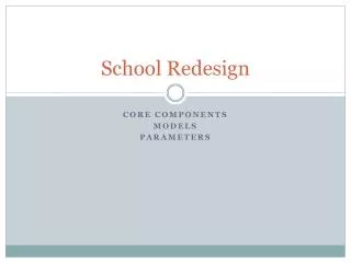 School Redesign
