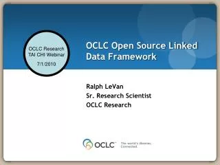 OCLC Open Source Linked Data Framework