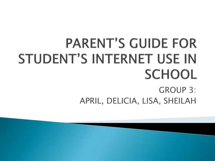 parent s guide for student s internet use in school