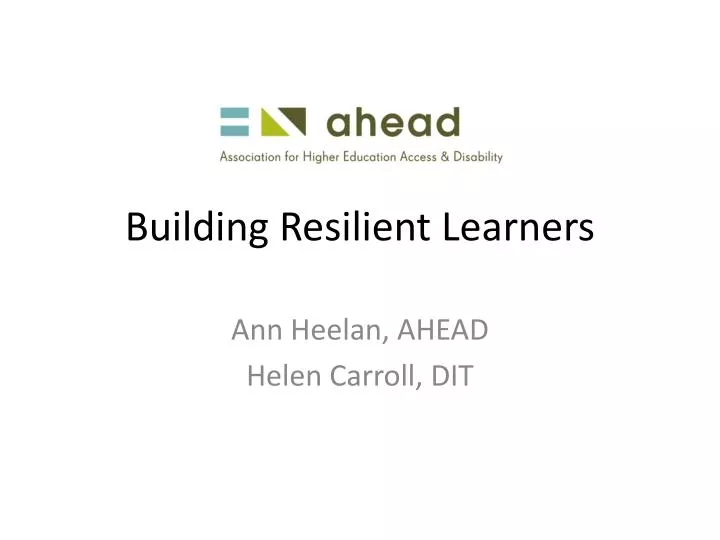building resilient learners