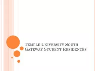 Temple University South Gateway Student Residences
