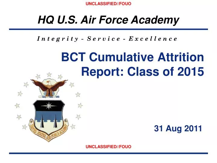 bct cumulative attrition report class of 2015