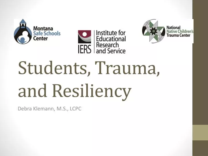 students trauma and resiliency
