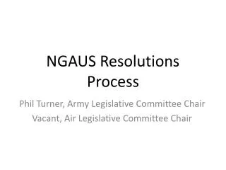 NGAUS Resolutions Process