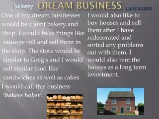 Dream business