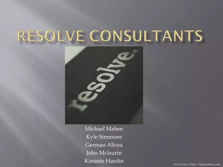 resolve consultants