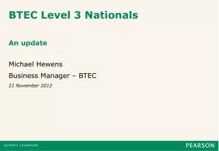 BTEC Level 3 Nationals
