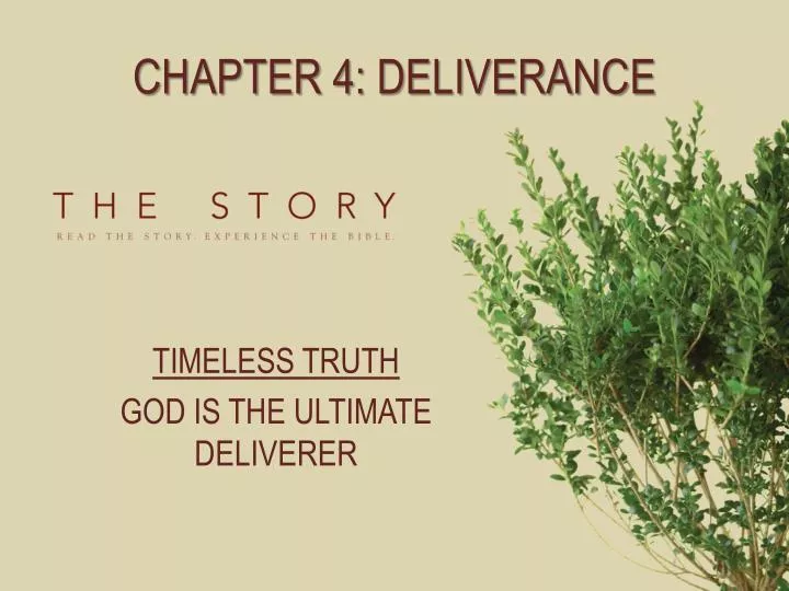 chapter 4 deliverance