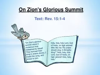 On Zion's Glorious Summit