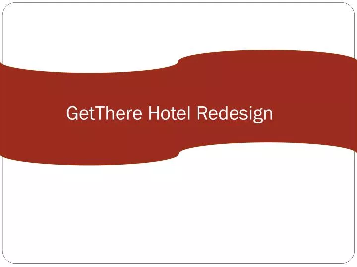 getthere hotel redesign