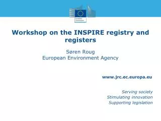 Workshop on the INSPIRE registry and registers