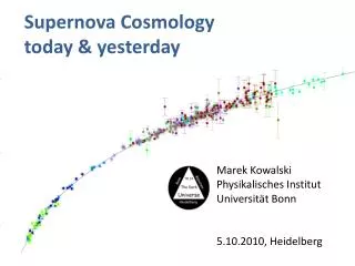 Supernova Cosmology today &amp; yesterday