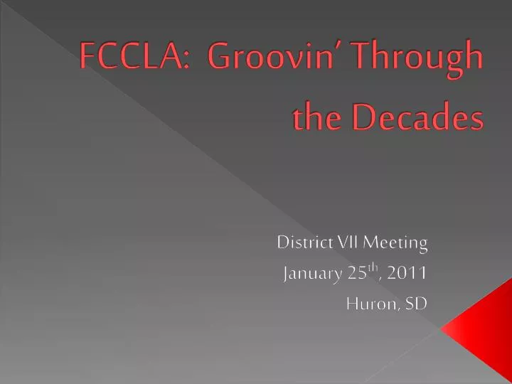 fccla groovin through the decades