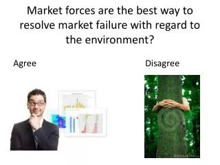 Market forces are the best way to resolve market failure with regard to the environment?