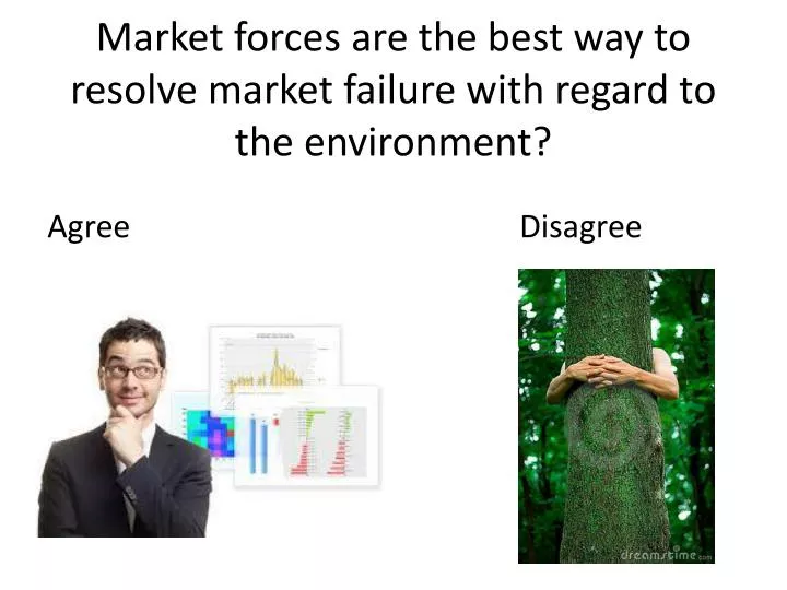 market forces are the best way to resolve market failure with regard to the environment