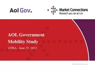 AOL Government Mobility Study