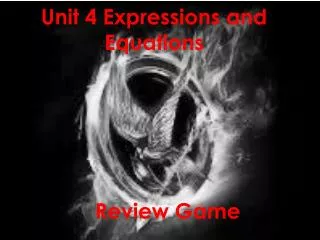 Unit 4 Expressions and Equations