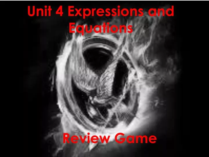 unit 4 expressions and equations