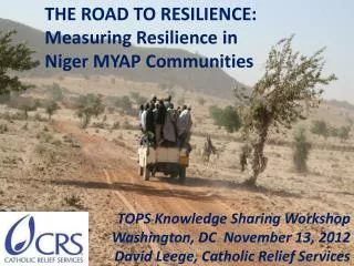 TOPS Knowledge Sharing Workshop Washington, DC November 13, 2012