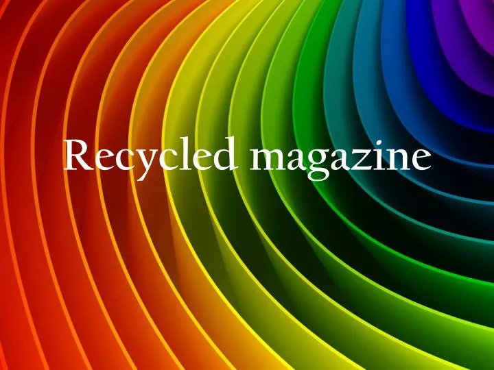 recycled magazine