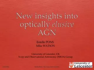 New insights into optically elusive AGN