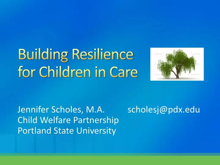building resilience for children in care