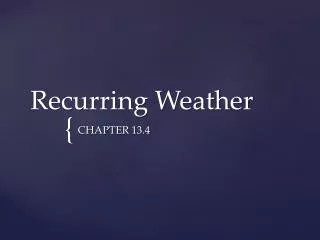 recurring weather