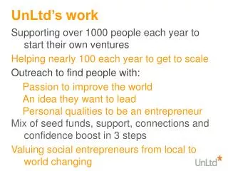 Supporting over 1000 people each year to start their own ventures