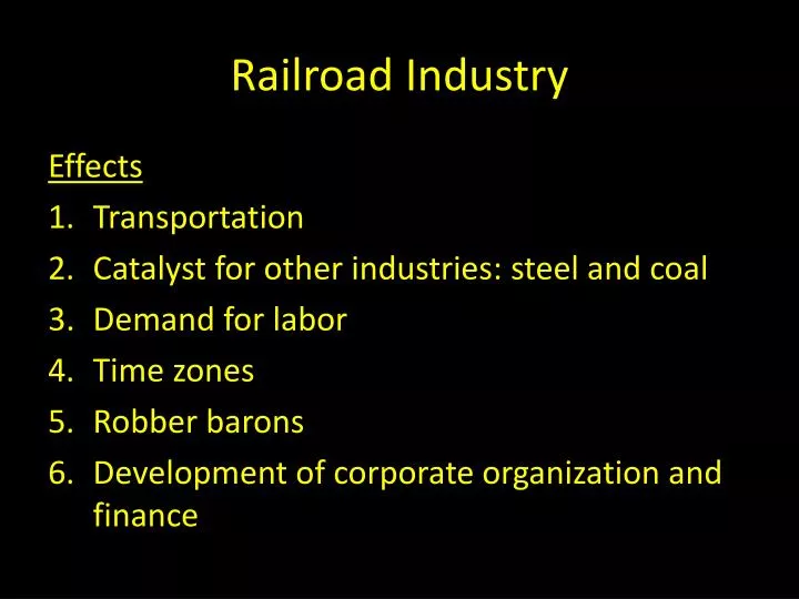 railroad industry