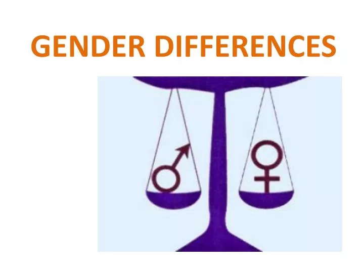 gender differences