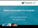 Water Connection Fee Analysis for Elk Grove Water District, January 22, 2013 - slide 1