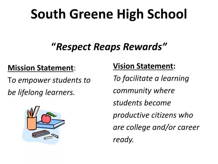 south greene high school respect reaps rewards