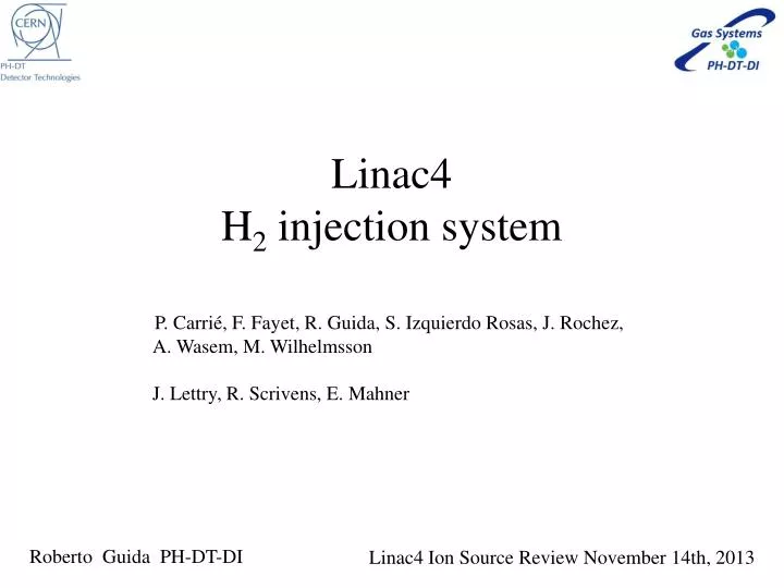 linac4 h 2 injection system