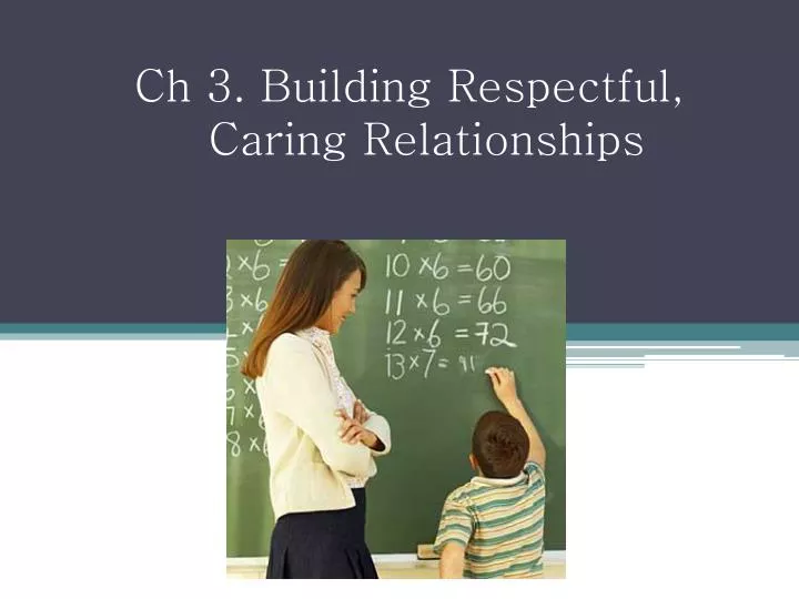 ch 3 building respectful caring relationships