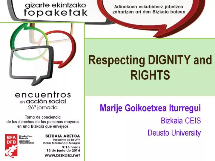 respecting dignity and rights