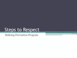 Steps to Respect
