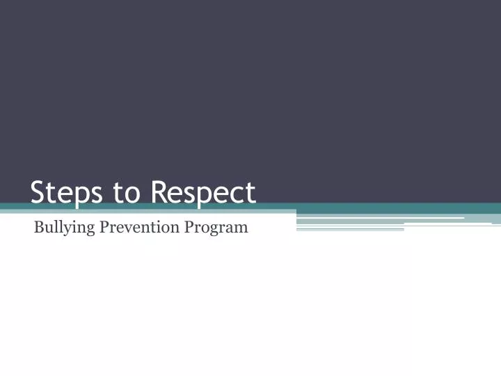 steps to respect