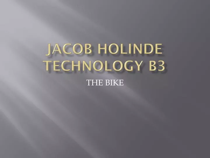jacob holinde technology b3