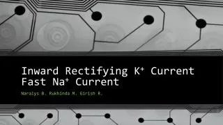 Inward Rectifying K + Current Fast Na + Current