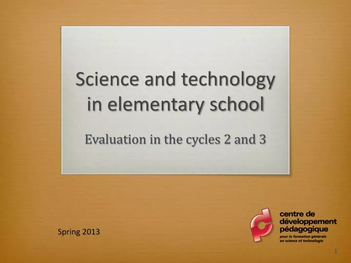 science and technology in elementary school