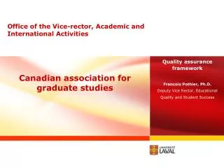 Canadian association for graduate studies