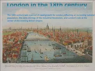 London in the 18th century