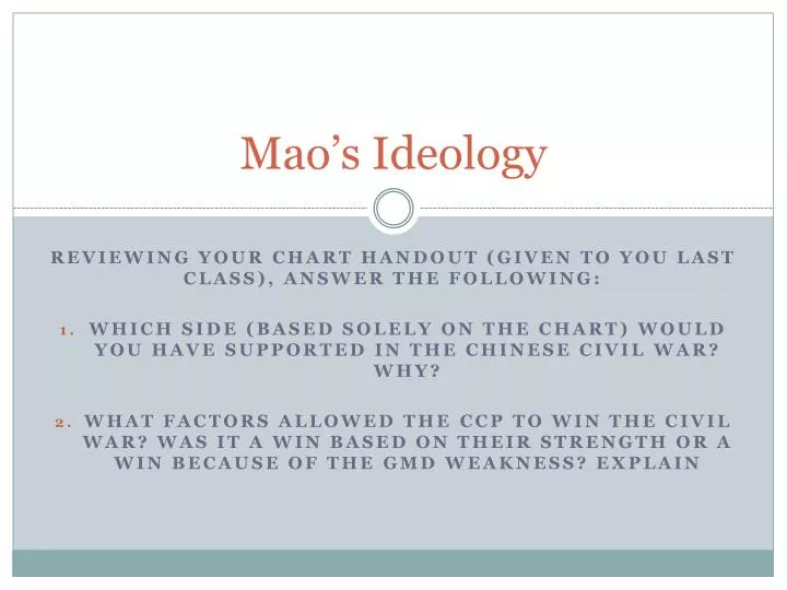 mao s ideology