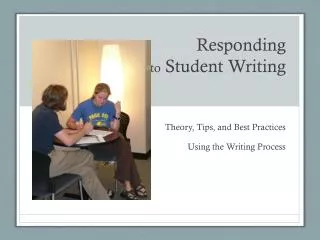 Responding to Student Writing