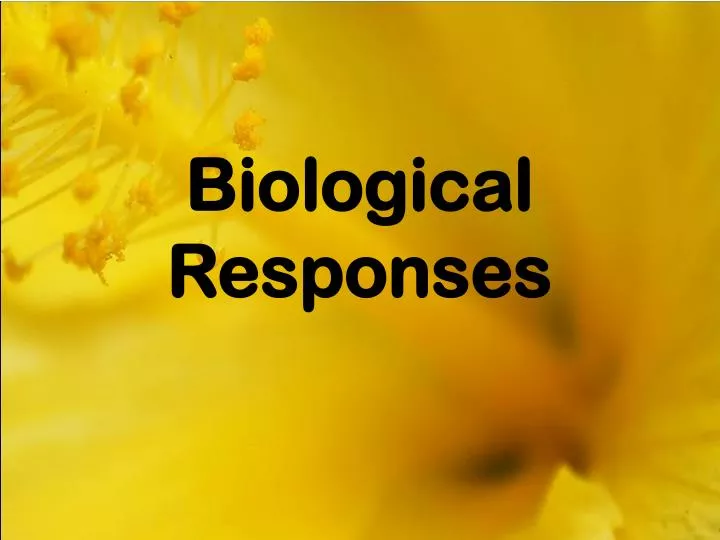 biological responses